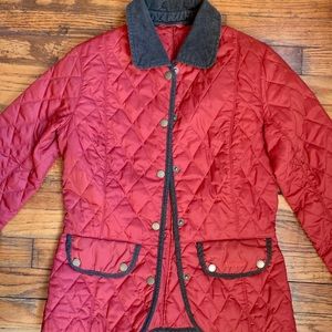 Red Quilted Barbour Jacket